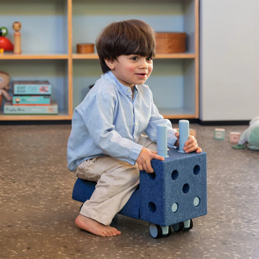 MODU Curiosity gradbeni komplet za otroke – set za gibanje in ustvarjalno igro (Temno modra)
