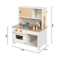 Terrazzo Mini - Kompaktna lesena kuhinja za male kuharje