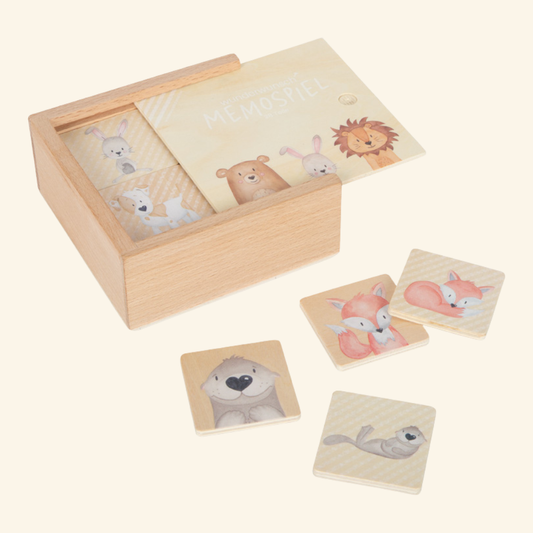 Živalski spomin – lesena igra spomina za otroke