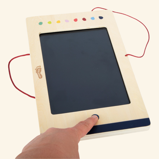 Lesena Otroška LCD Piši-Briši Tablica "Educate"