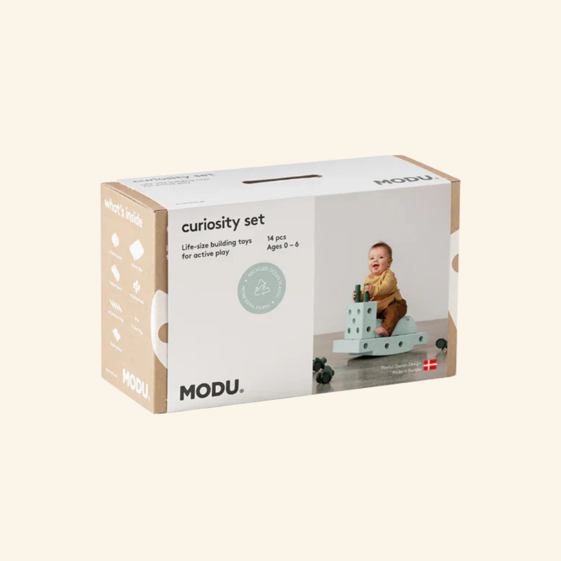 MODU Curiosity gradbeni komplet za otroke – ustvarjalni set za gibanje (Ocean mint)