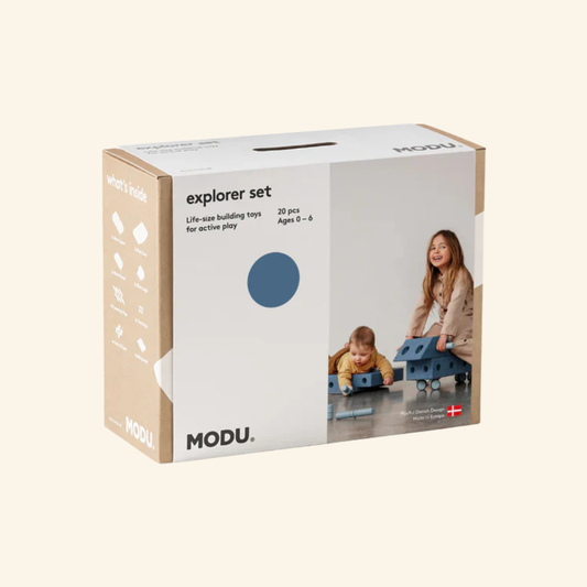 MODU Explorer gradbeni komplet za otroke – set za gibanje, ravnotežje in aktivno igro (Temno modra)