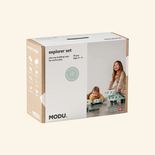 MODU Explorer gradbeni komplet za otroke – set za gibanje, ravnotežje in aktivno igro (Ocean mint)