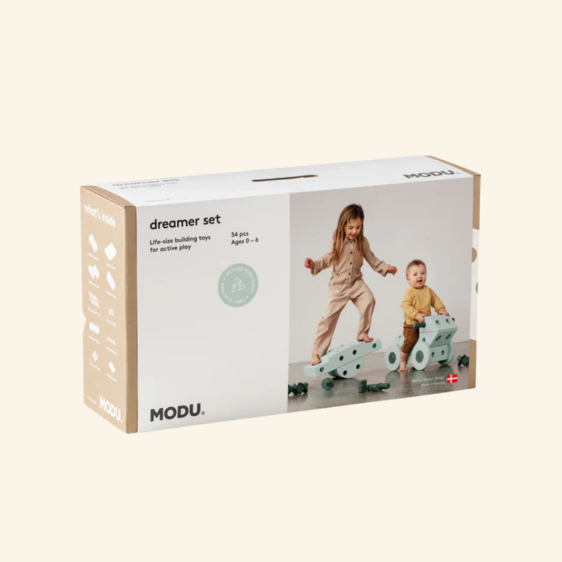 MODU Dreamer gradbeni komplet za otroke – velik set za ustvarjalno in aktivno igro (Ocean mint)