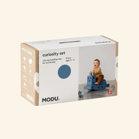 MODU Curiosity gradbeni komplet za otroke – set za gibanje in ustvarjalno igro (Temno modra)