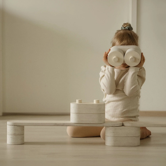 Montessori gred za ravnotežje za otroke – lesena ravnotežnostna steza (POLKU M)