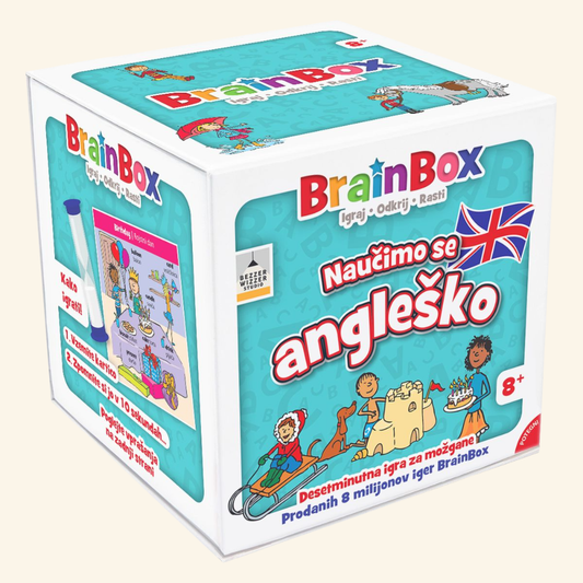 BrainBox naučimo se angleško – spominska igra s kartami