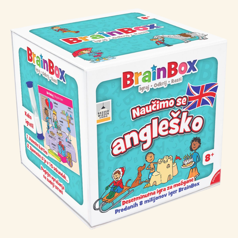 BrainBox naučimo se angleško – spominska igra s kartami