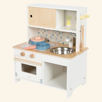 Terrazzo Mini - Kompaktna lesena kuhinja za male kuharje