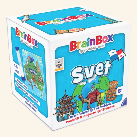 BrainBox Svet – poučna geografska igra s kartami