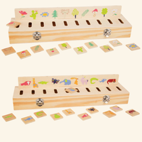 Montessori lesena igra razvrščanja barv in oblik "Educate"