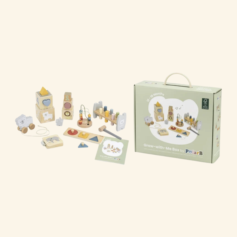 Leseni razvojni set igrač Grow-with-Me (12–18m)
