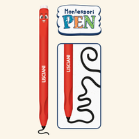 Lisciani Montessori piši-briši komplet za učenje pisanja (+ ergonomsko pisalo)