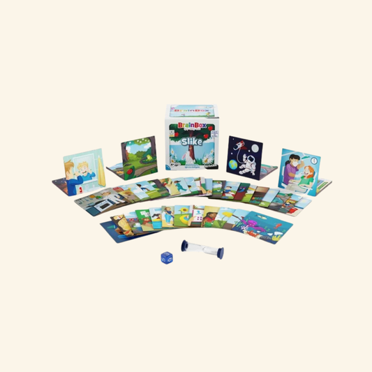 BrainBox Set Angleščina, Svet, Matematika, Živali  – spominske igre s kartami