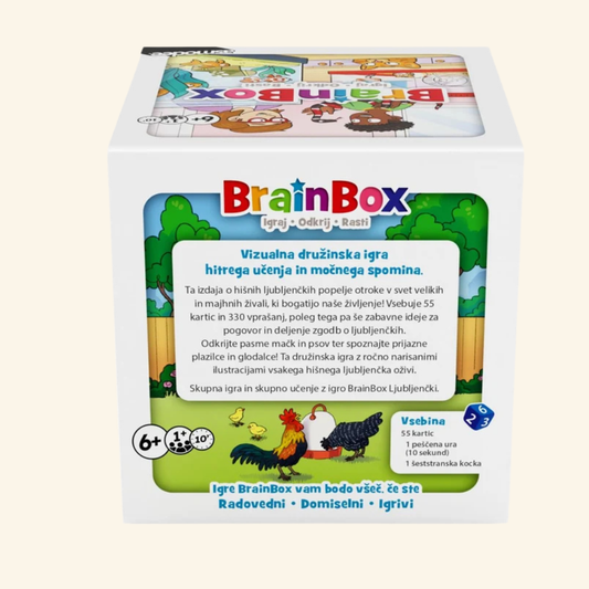 BrainBox Ljubljenčki – Zabavna in poučna igra spomina o hišnih ljubljenčkih!