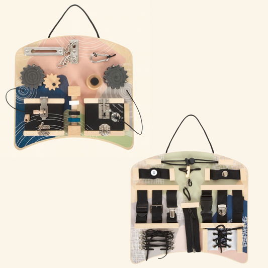 Montessori didaktični tabli ključavnice in zapahi – Paket 2v1