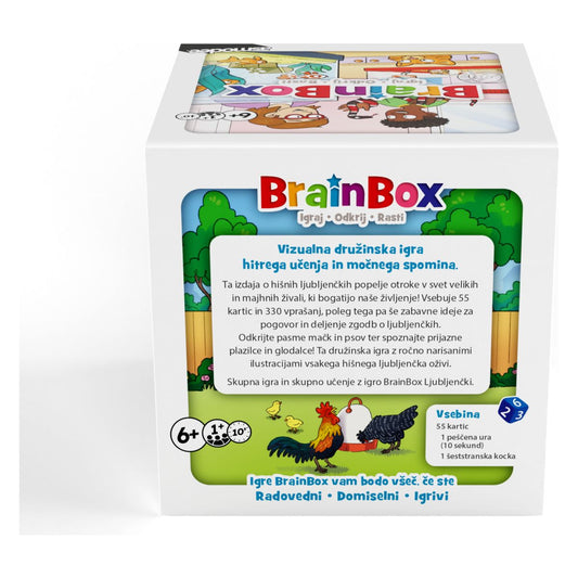 BrainBox Ljubljenčki – Zabavna in poučna igra spomina o hišnih ljubljenčkih!